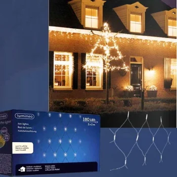Lumineo Icicle novogodišnja LED mreža 2x2m 180 LED toplo bela Lumineo Icicle novogodišnja LED mreža 2x2m 180 LED toplo bela